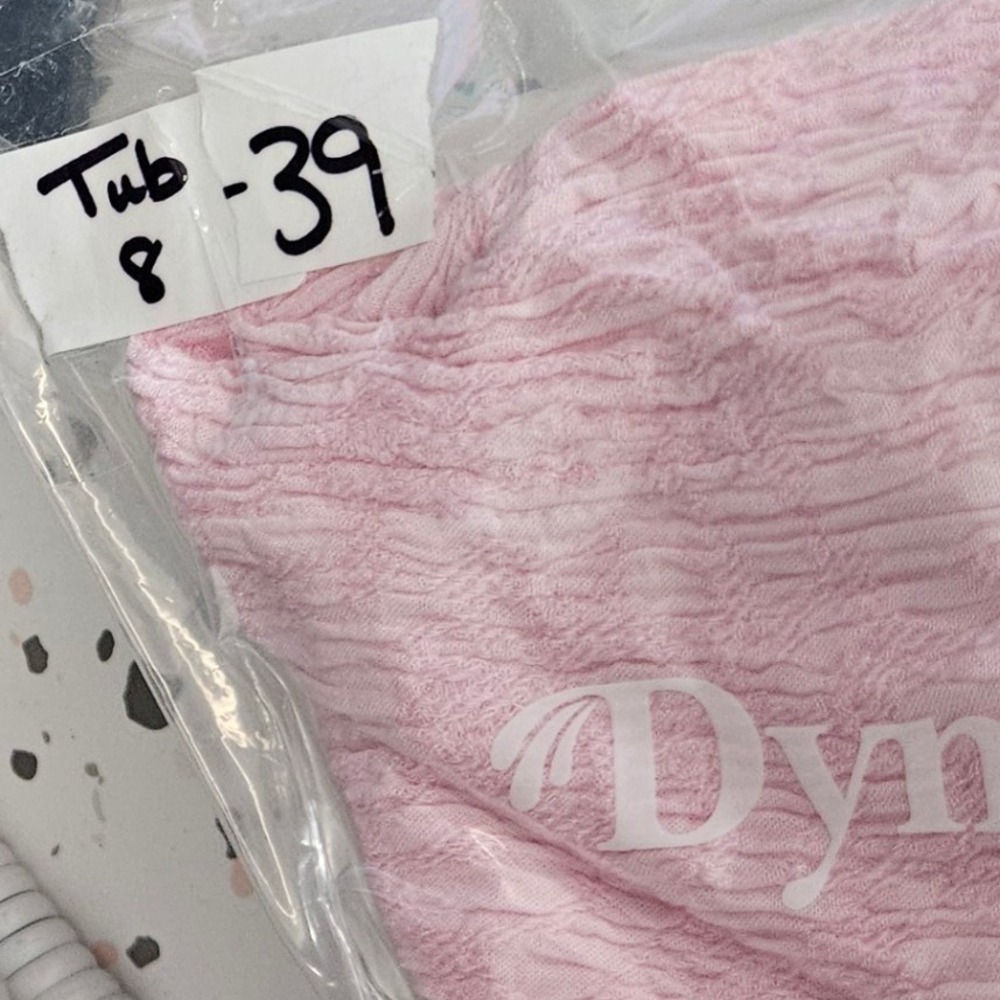 Vintage Sleeveless Maxi Dress Pink Textured Lace Trim Summer Casual Size M - Picture 8 of 8